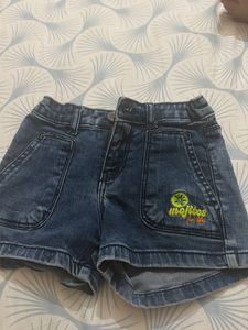 pair of 2 Cute Denim Mojitos Shorts