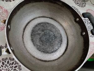 Non stick frying pan and set of 2 Kadai Combo