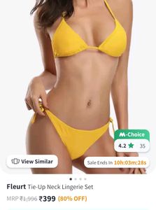 Lingerie Set With Sarong (Myntra)