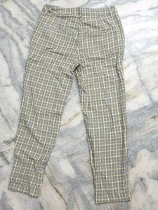 Trendy Plaid Print Pants