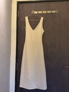 Women's Beige Wrap Dress