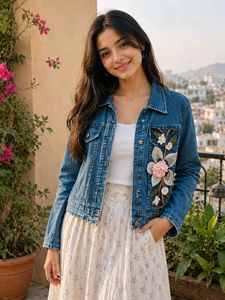 Embroidered Denim Jacket🌷✨
