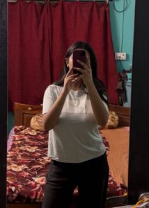 Light Blue Color Block T-Shirt