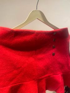 Red Ruffle Skirt