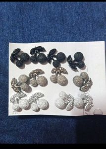 Cherry Stud Earrings Set 6
