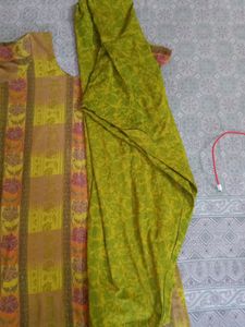 Synthetic Patiyala Suit For Women (3 Piece)