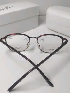 Copperish Maroon Designer Eyeglasses with Case