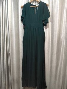 Elegant Deep Green Maxi Dress