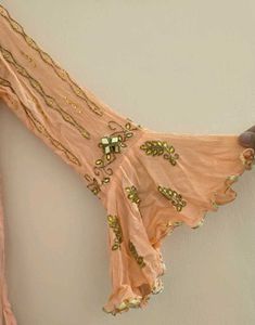 Embellished Peach Suit kurta