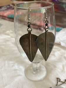 Vintage Statement Leaf Earrings
