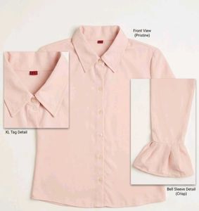 Chic Pink Bell Sleeve Top