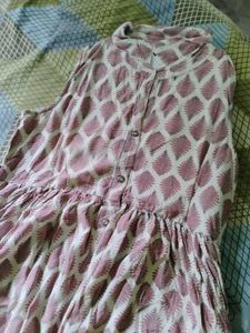 Chic Sleeveless Printed Kurta