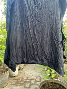 Black Oversized Tunic Top