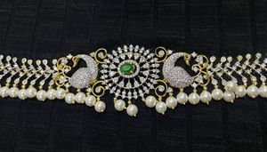 Exquisite Peacock Kemp Stone Kamarbandh
