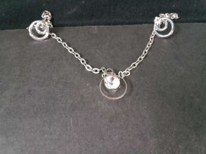 Silver Pendant With Earings