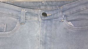 High-Waisted Skinny Blue Jeans