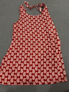 Chic Red Paisley kurti