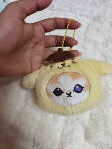 Cute Yellow Plush Keychain