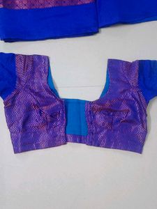 Elegant Purple Saree with Blouse