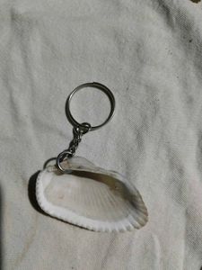 Unique Seashell Keychain