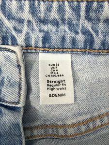 H M High waist Light Blue Jeans