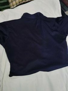 Elegant Navy Blue Blouse