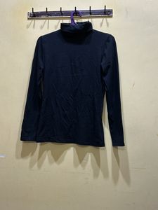 Turtle Neck Black Top Size S
