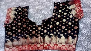 Stylish Black &amp; Gold Polka Dot Blouse