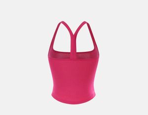 Vibrant Pink Cropped Tank Top