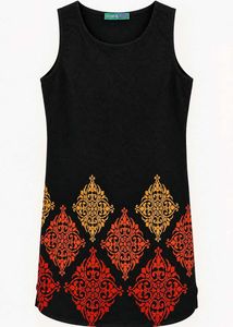 Stylish Black Sleeveless Kurta