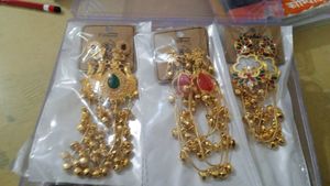 Exquisite Gold Plated Jhumka Earrings Set