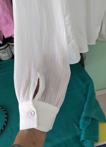 White Formal Shirt for Women - Size S 34-35 Bust -