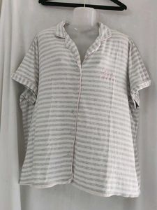 2XL Striped Pajama Top
