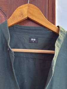 Uniqlo Olive Green Casual Shirt