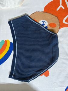 Navy Blue Ribbed Briefs