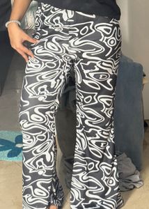 Groovy Print Flared Pants