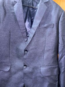 Men's Blue Metallic Blazer