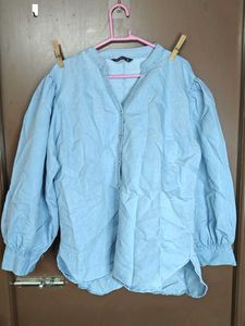 Free delivery - Light Blue Denim Tunic Top