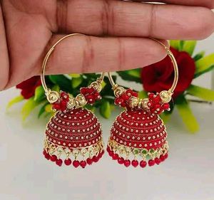 Elegant Yellow Jhumka Earrings