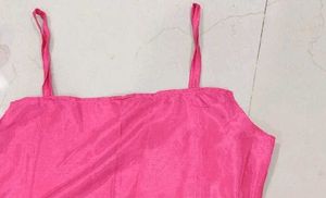 Pink &amp; Gold Embroidered Kurta Set