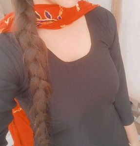black salwar suit without dupatta
