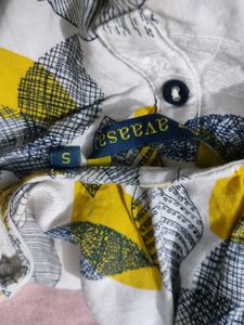 Stylish Leaf Print Kurta