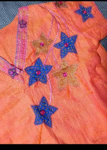 Beautiful Orange &amp; Pink Kurta Set