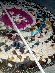 Boho Rag Rug handmade 3" 3 fit