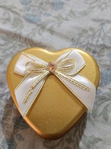 combo of 2 Gold Heart Jewelry Box