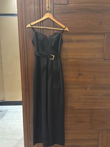 Elegant Black Jumpsuit with Belt