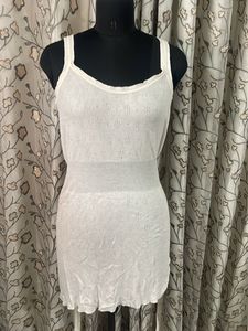 White Textured Camisole Top