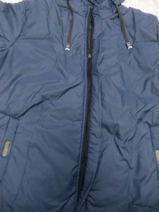 Navy Blue Puffer Jacket