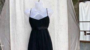 I. Elegant Black Embellished Dress