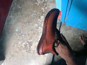 Men's Orange "SUP" Sneakers